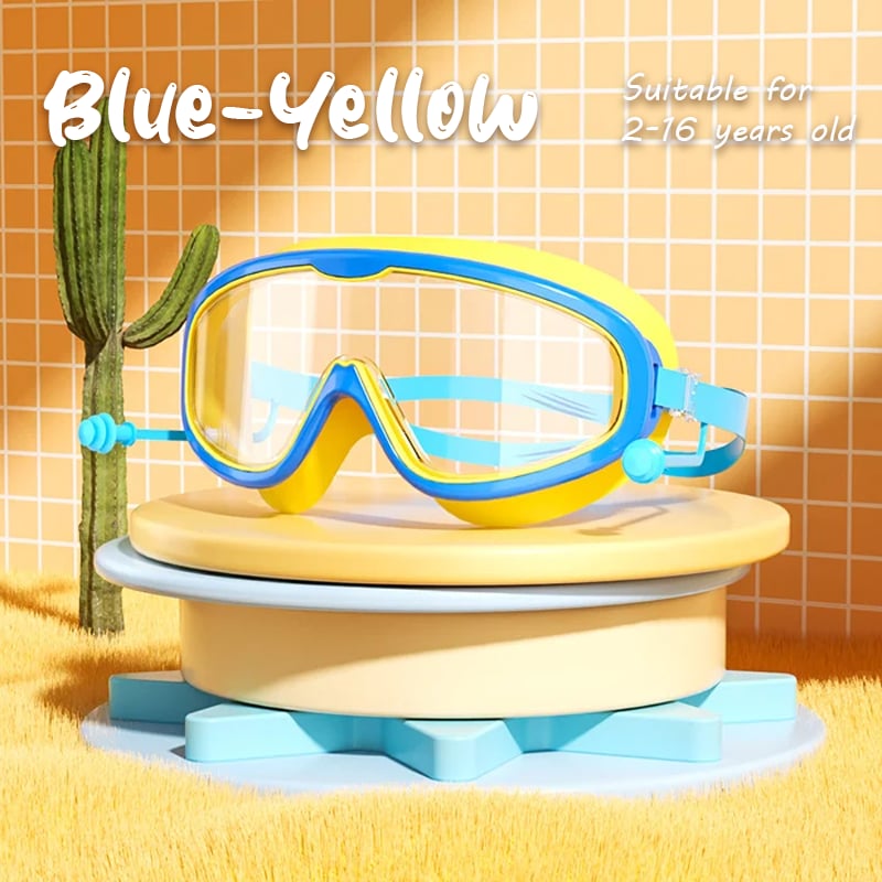 Kalsten | HD children's large frame waterproof and anti-fog swimming goggles