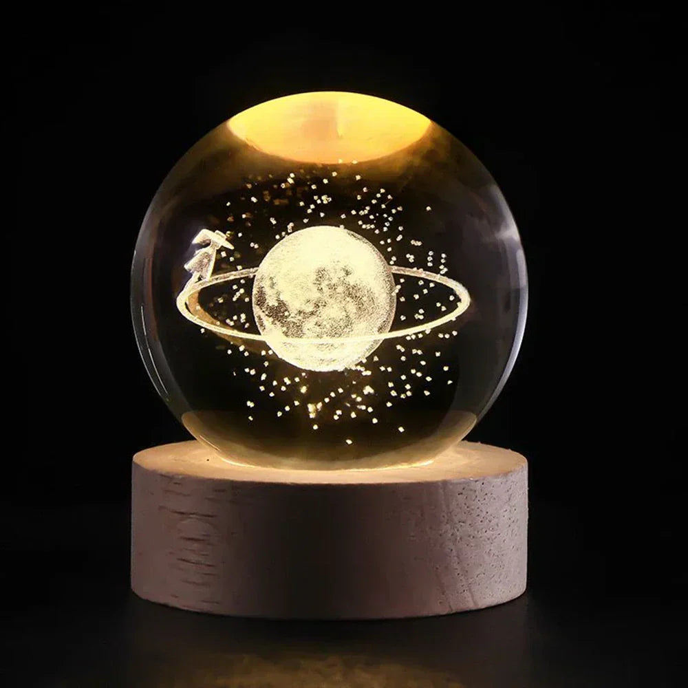 3D Crystal Ball LED Night Light