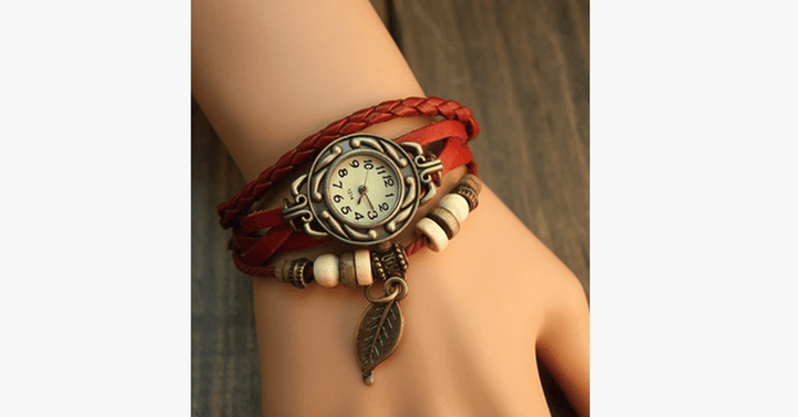 Kalsten | The Boho-Chic Leaf Vintage Watch