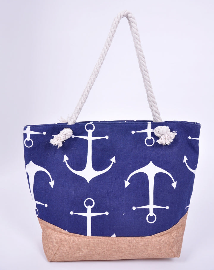 Large Maritime Beach Bag with Sturdy Rope Handles Kalsten
