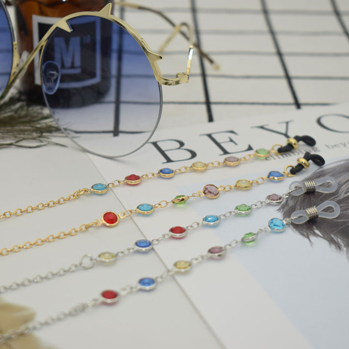 Elegant Gemstone Eyewear Chain Kalsten