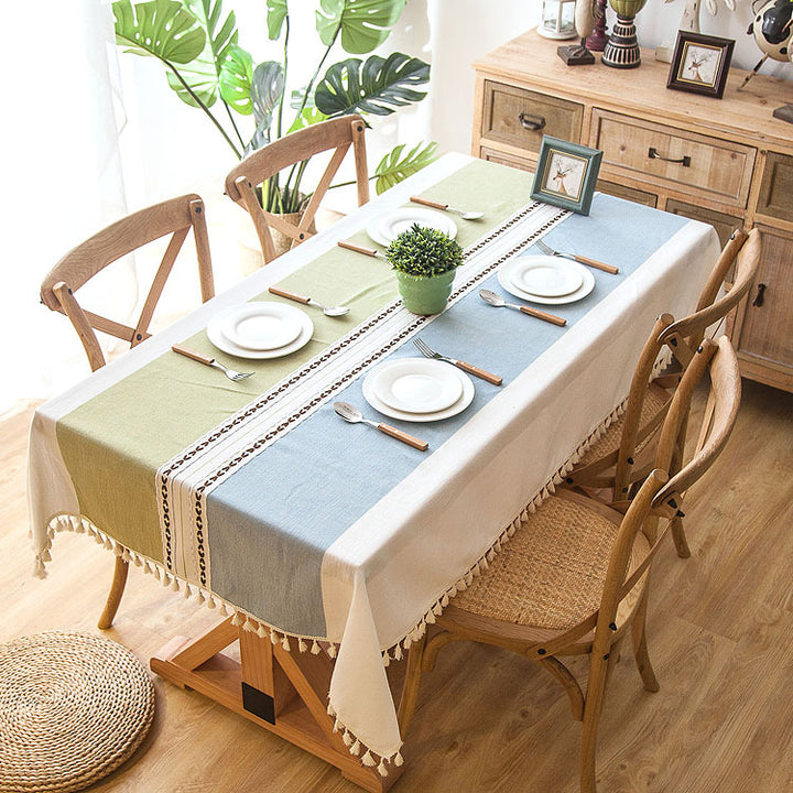 Decorative Fringed Tablecloth