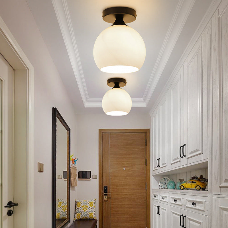 Modern Glass Globe Ceiling Light