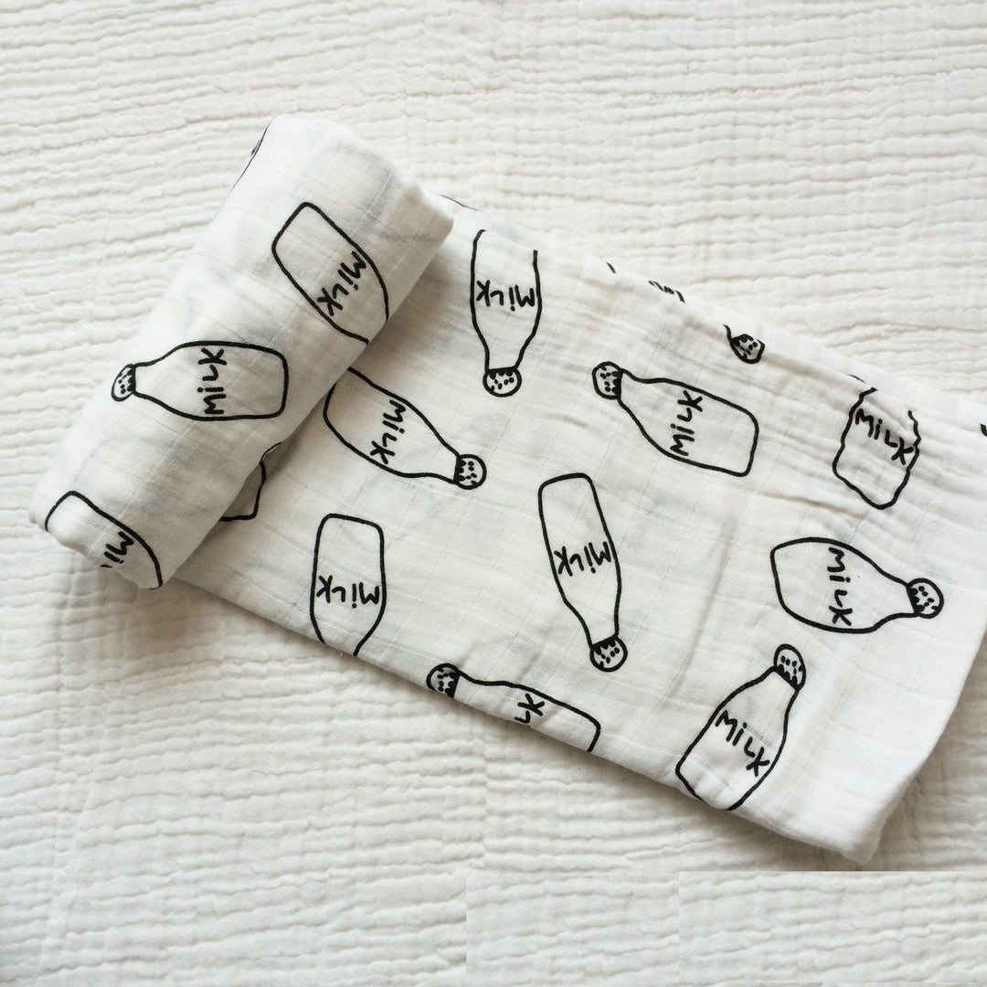 Cotton Muslin Baby Blanket with Heart Pattern kalsten