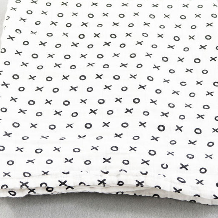 Cotton Muslin Baby Blanket with Heart Pattern kalsten