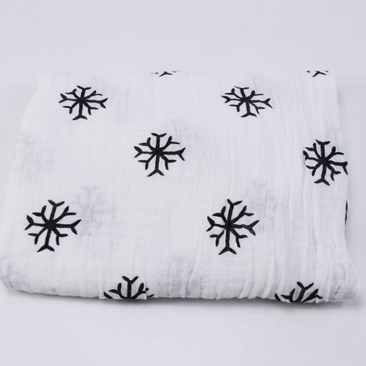 Cotton Muslin Baby Blanket with Heart Pattern kalsten