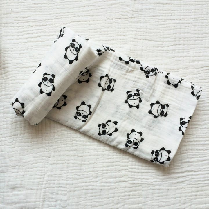 Cotton Muslin Baby Blanket with Heart Pattern kalsten