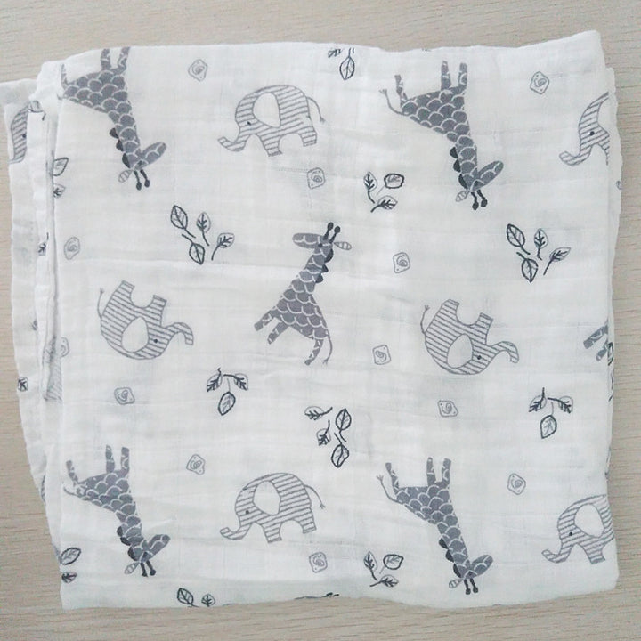 Cotton Muslin Baby Blanket with Heart Pattern kalsten