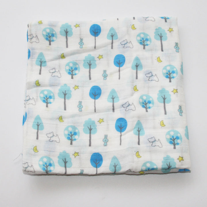 Cotton Muslin Baby Blanket with Heart Pattern kalsten