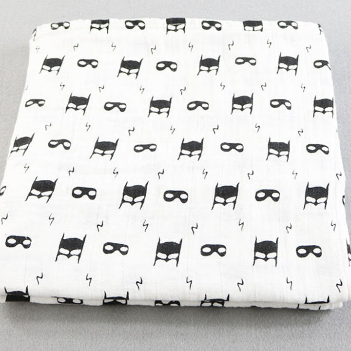 Cotton Muslin Baby Blanket with Heart Pattern kalsten