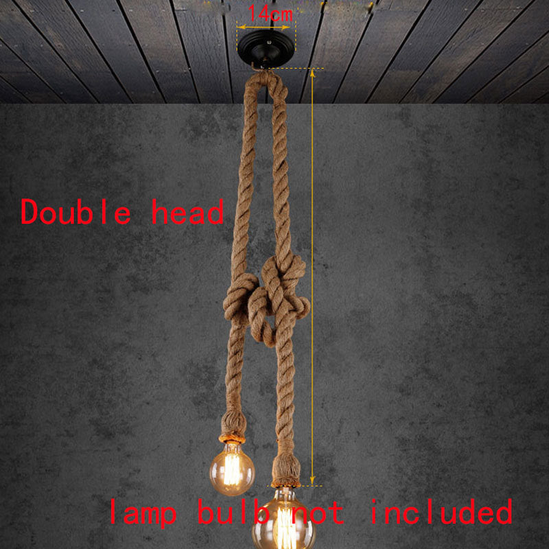 Rustic Rope Pendant Light