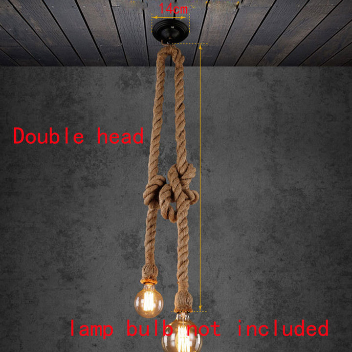 Rustic Rope Pendant Light