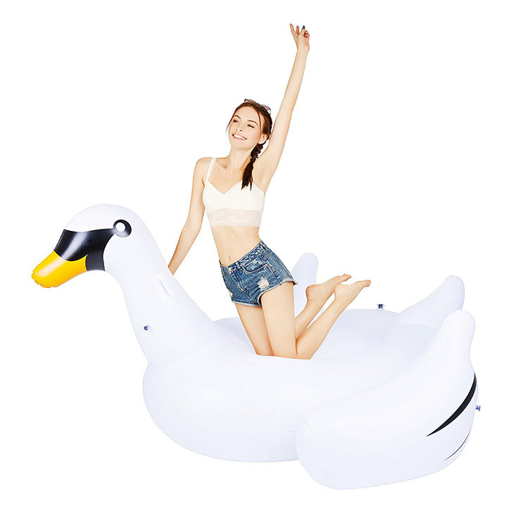 Unisex inflatable swim toy in elegant swan shape Kalsten
