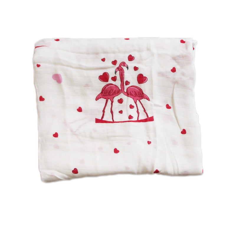 Organic Cotton Dinosaur Print Muslin Swaddle kalsten