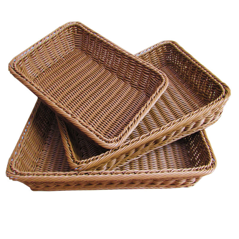 Handwoven Rectangular Storage Tray Kalsten