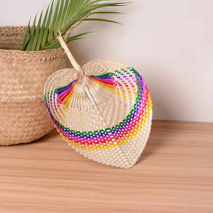 Handcrafted fan with colorful details Kalsten