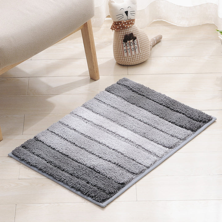 Soft Striped Bathroom Rug Kalsten