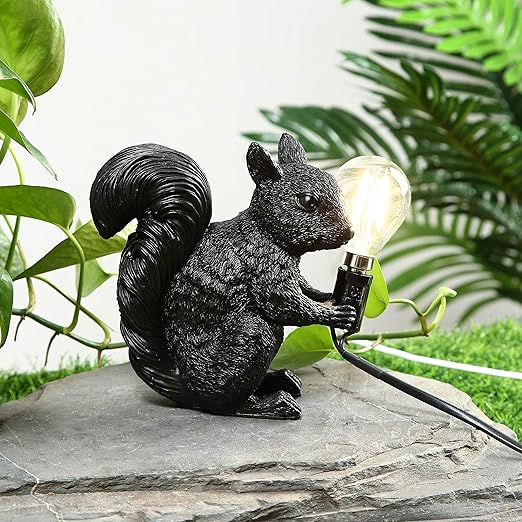 Table lamp squirrel resin LED animal light | Kalsten