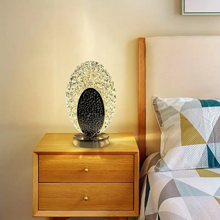 Modern & Luxury Peacock Table Lamp - CrystalGlow | Kalsten