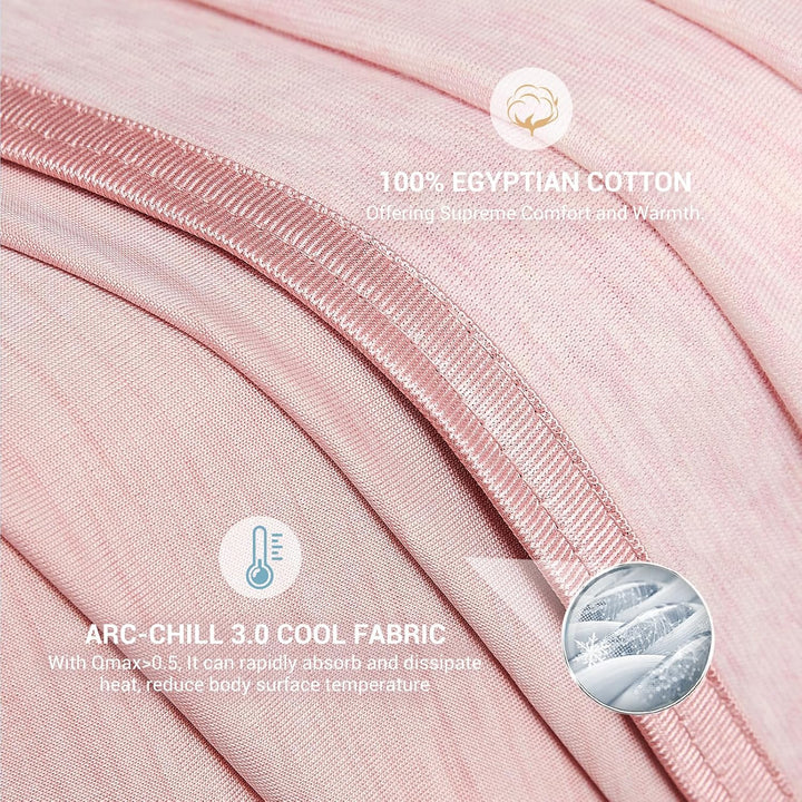 Light Pink Cooling Blanket –  3.0, Q-Max>0.5, Multi-Size Options | Kalsten