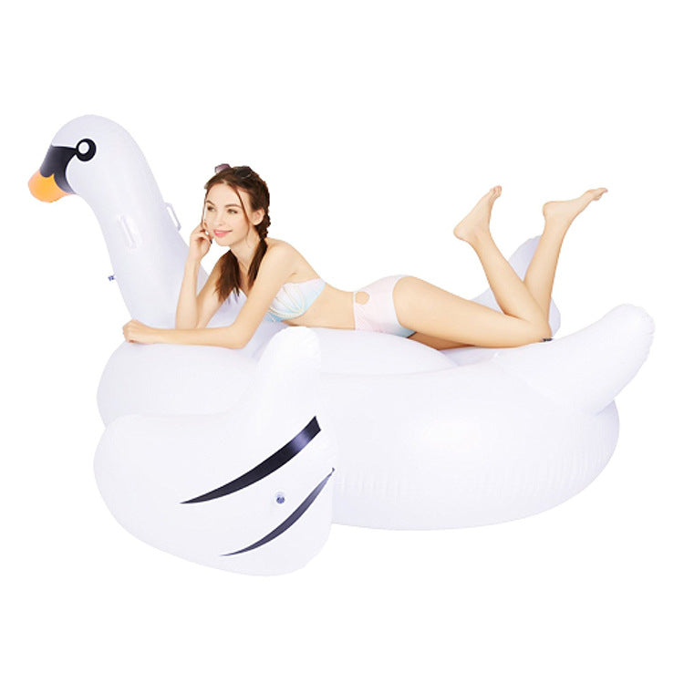Unisex inflatable swim toy in elegant swan shape Kalsten