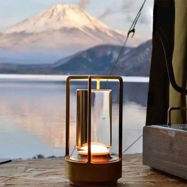 Klara Crystal Table Lamp with Touch Panel and USB Connection | Kalsten