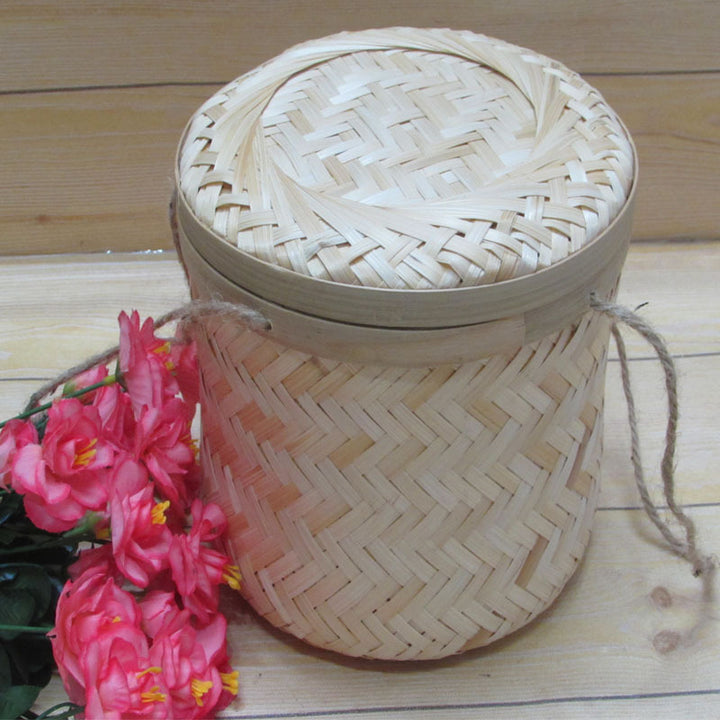 Natural Woven Storage Canister Kalsten