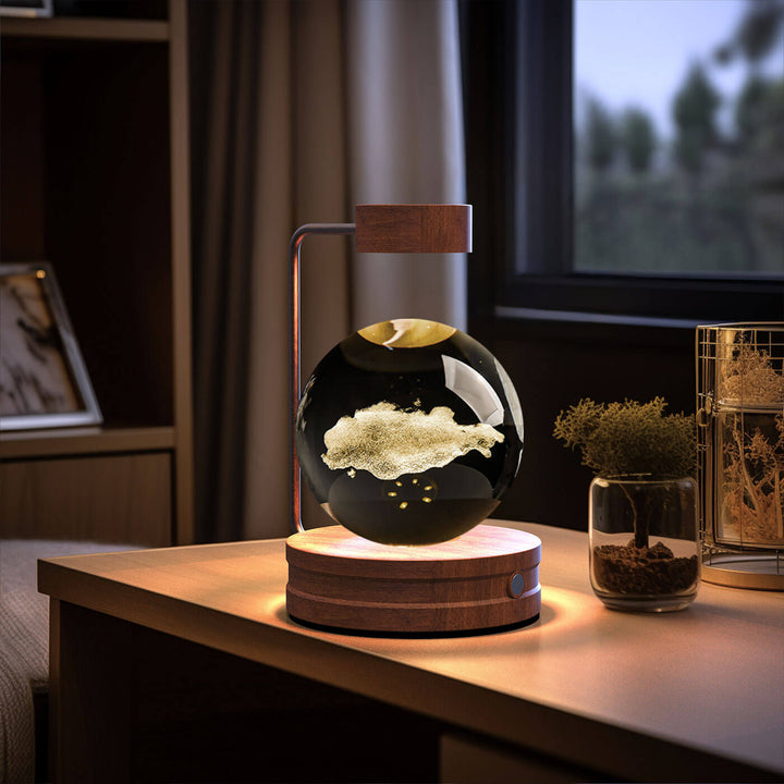 Crystal Ball Cosmic Dinosaur Indoor Night Light USB Power Warm Bedside Light Birthday Gift Night Lamp | Kalsten