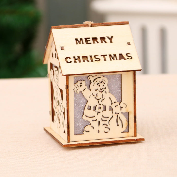 Wooden Christmas Decoration House Figurine Kalsten
