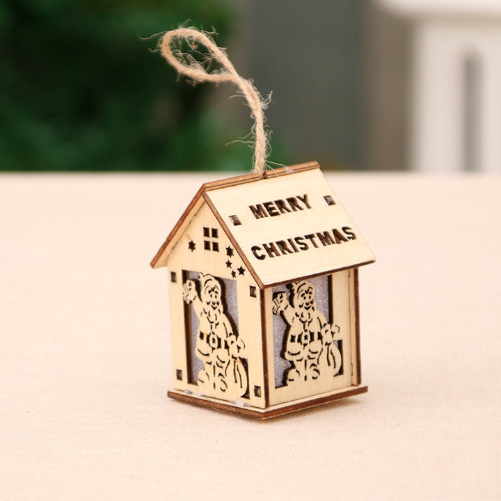 Wooden Christmas Decoration House Figurine Kalsten