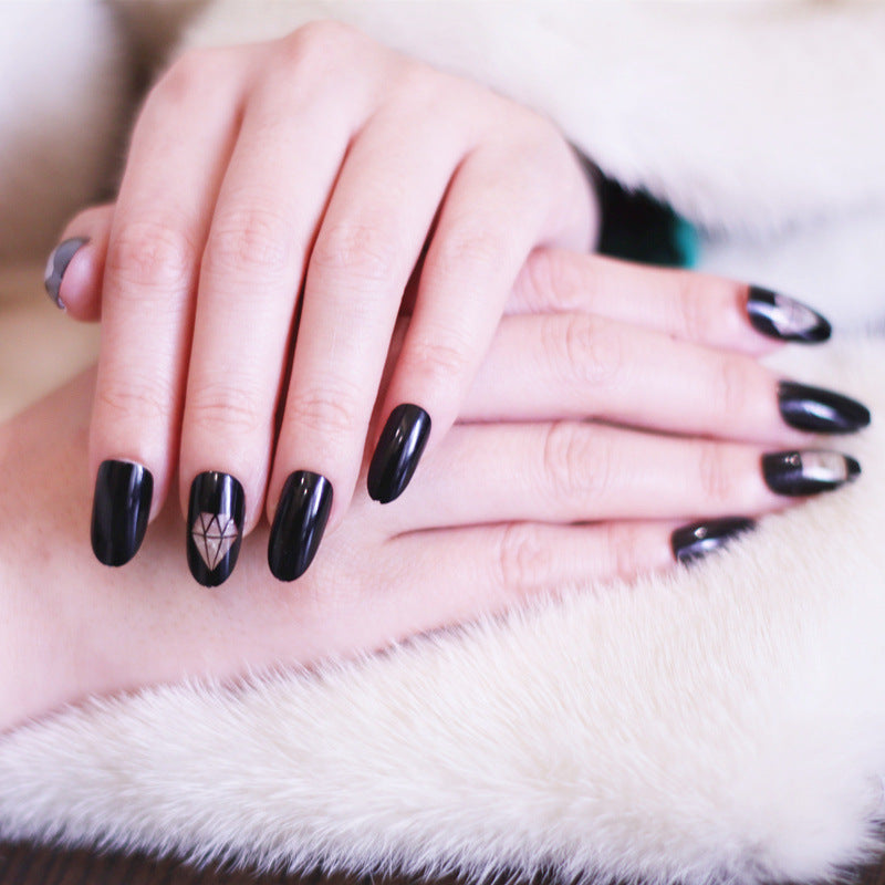 Artistic Press-On Nail Design