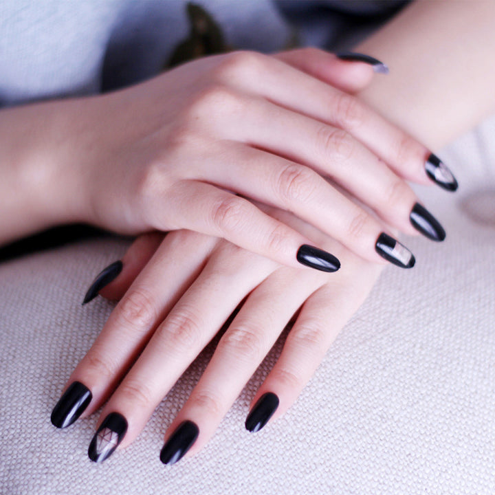 Artistic Press-On Nail Design