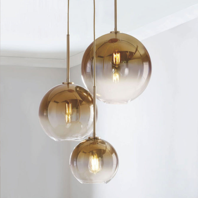 Modern Glass Globe Pendant Light