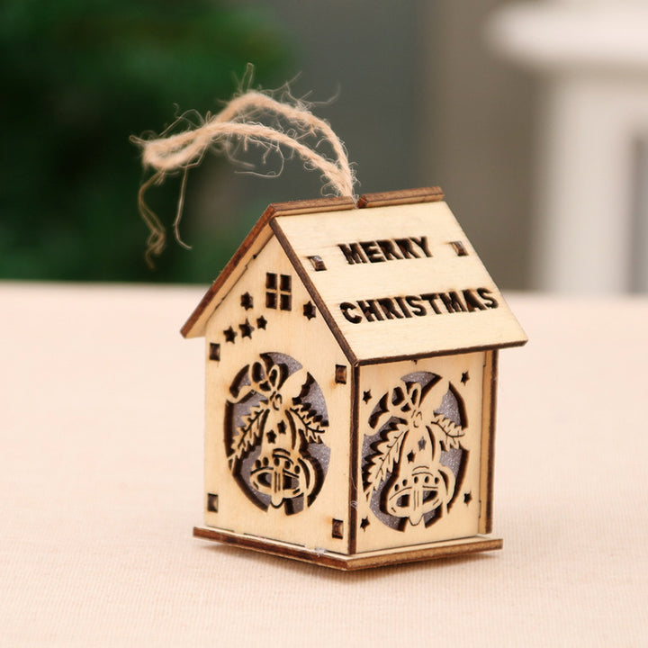 Wooden Christmas Decoration House Figurine Kalsten