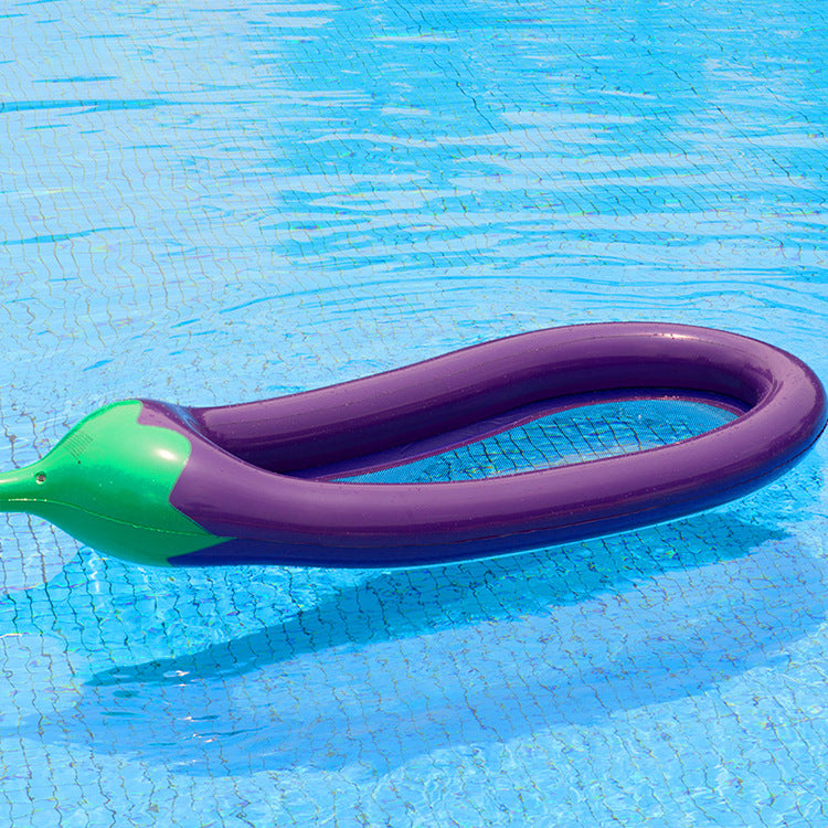 Women inflatable comfort lounger in Aubergine design Kalsten