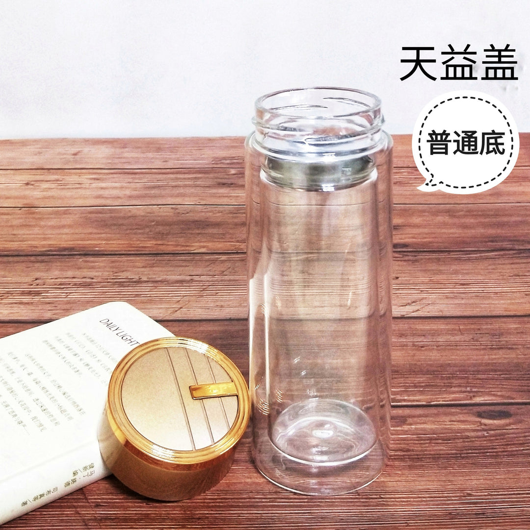 Women High-Quality Tea Glass Bottle with Integrated Stainless Steel Strainer Kalsten