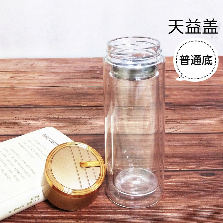 Women High-Quality Tea Glass Bottle with Integrated Stainless Steel Strainer Kalsten