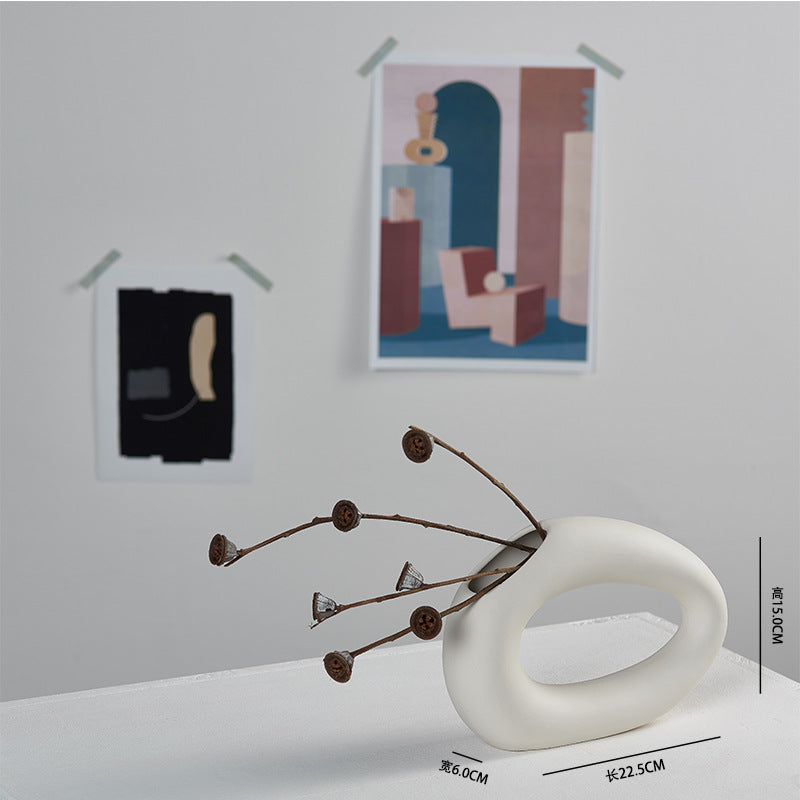 Artistic Loop-Shaped Vase