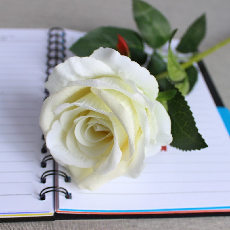 Realistic Silk Rose Stem