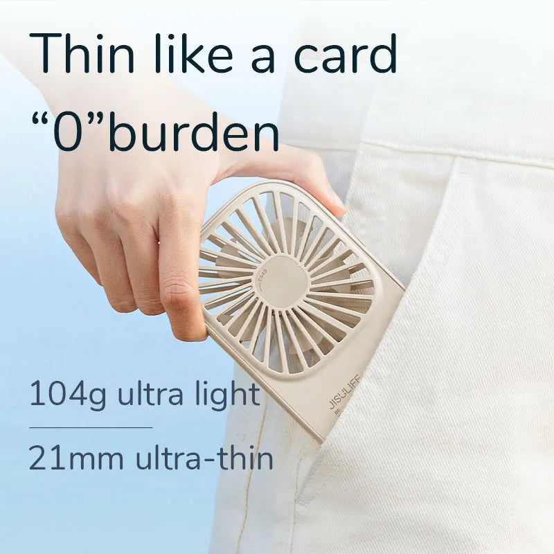 Mini Handheld USB Rechargeable Fan with 3 Speeds, Portable Lash Fan & Desk Stand | Kalsten