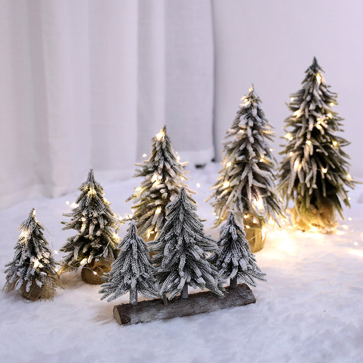 Artificial Snowy Pine Tree Decor