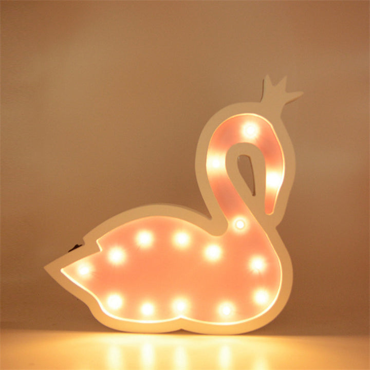 Decorative LED Swan Wall Lamp