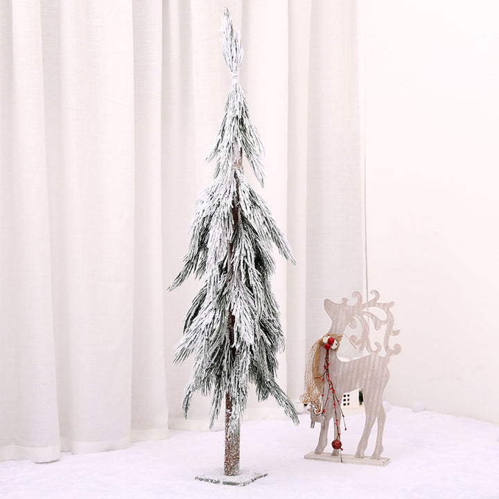 Artificial Snow-Covered Pine Tree Decoration