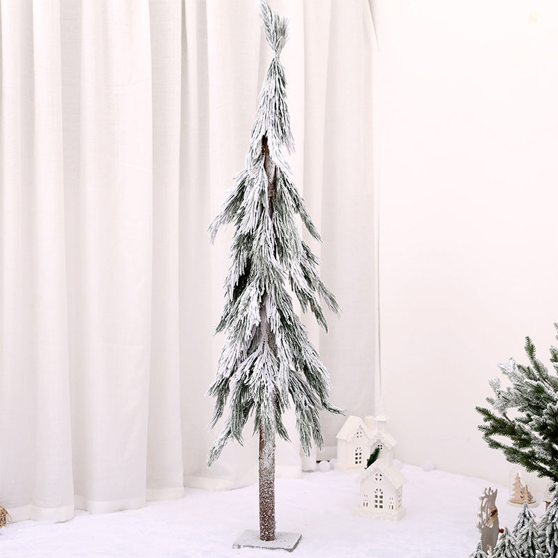 Artificial Snow-Covered Pine Tree Decoration