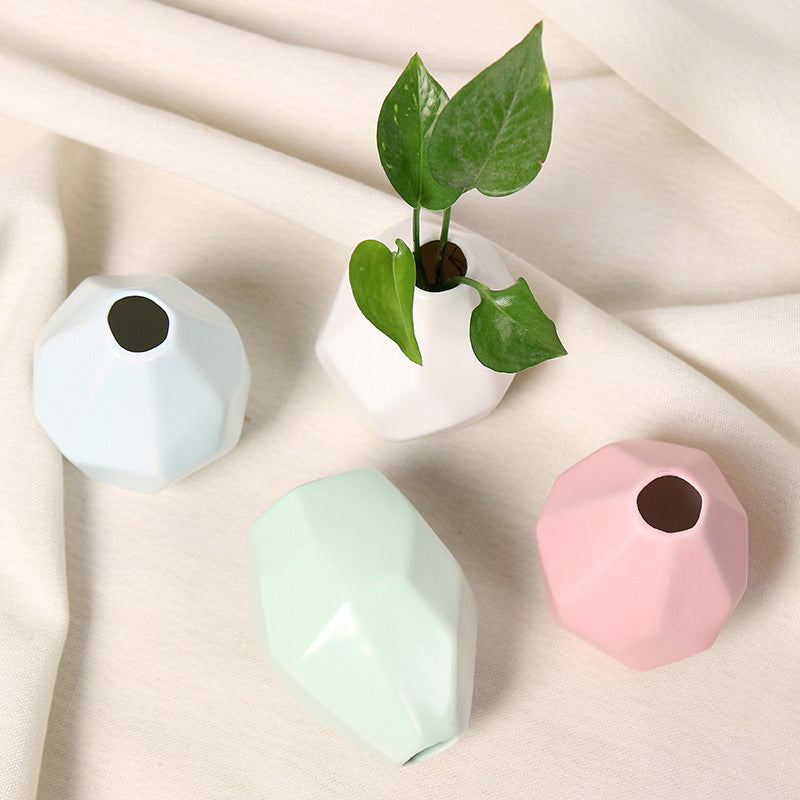 Geometric Ceramic Decorative Vase Kalsten