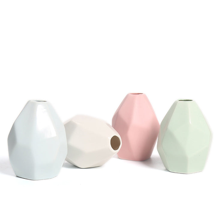 Geometric Ceramic Decorative Vase Kalsten