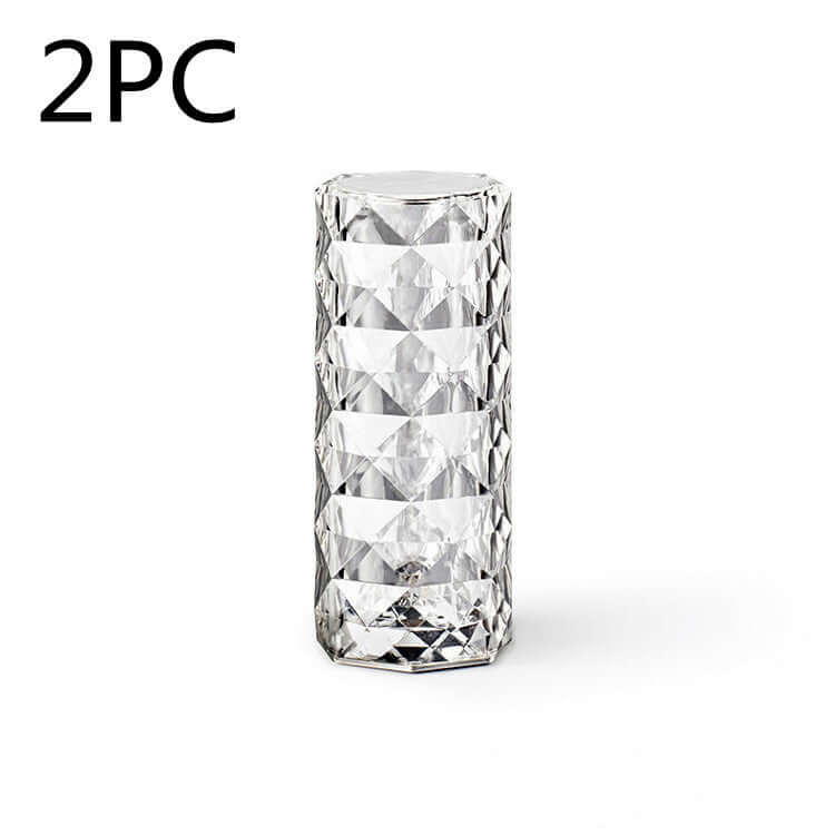 Nordic Crystal Lamp USB Table Lamps Bedroom Touch Dimming Atmosphere Diamond Night Light Rose Projector Lamp Decor | Kalsten