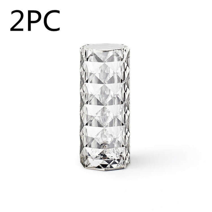 Nordic Crystal Lamp USB Table Lamps Bedroom Touch Dimming Atmosphere Diamond Night Light Rose Projector Lamp Decor | Kalsten