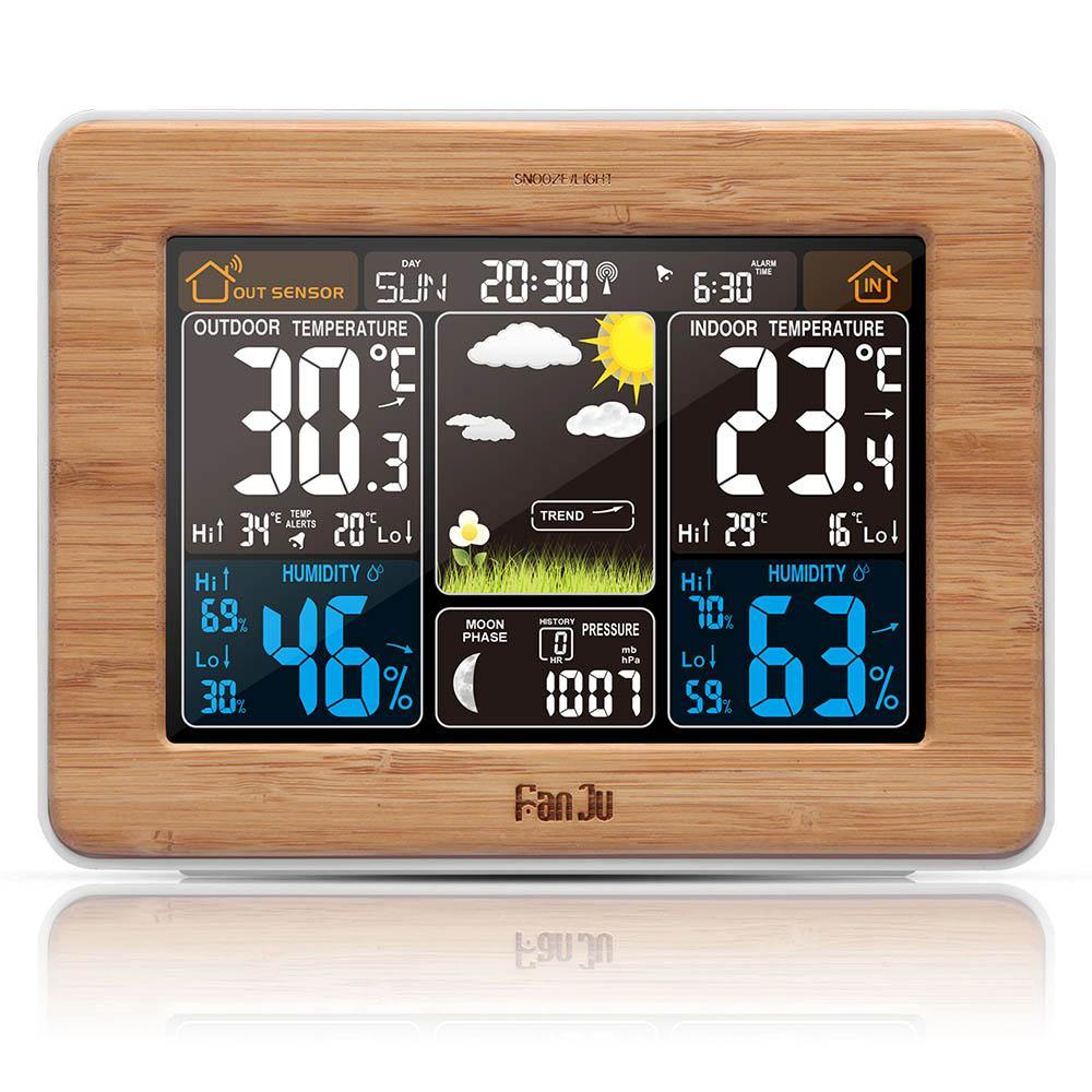 FanJu FJ3365 Weather Control Rectangle Color Display Smart Watch