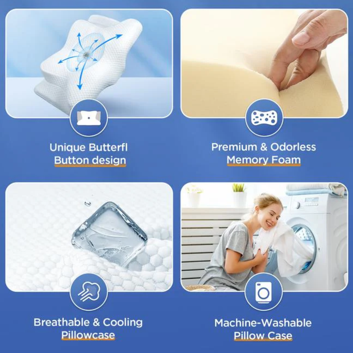 Anti-Snore Memory Foam Sleep Pillow